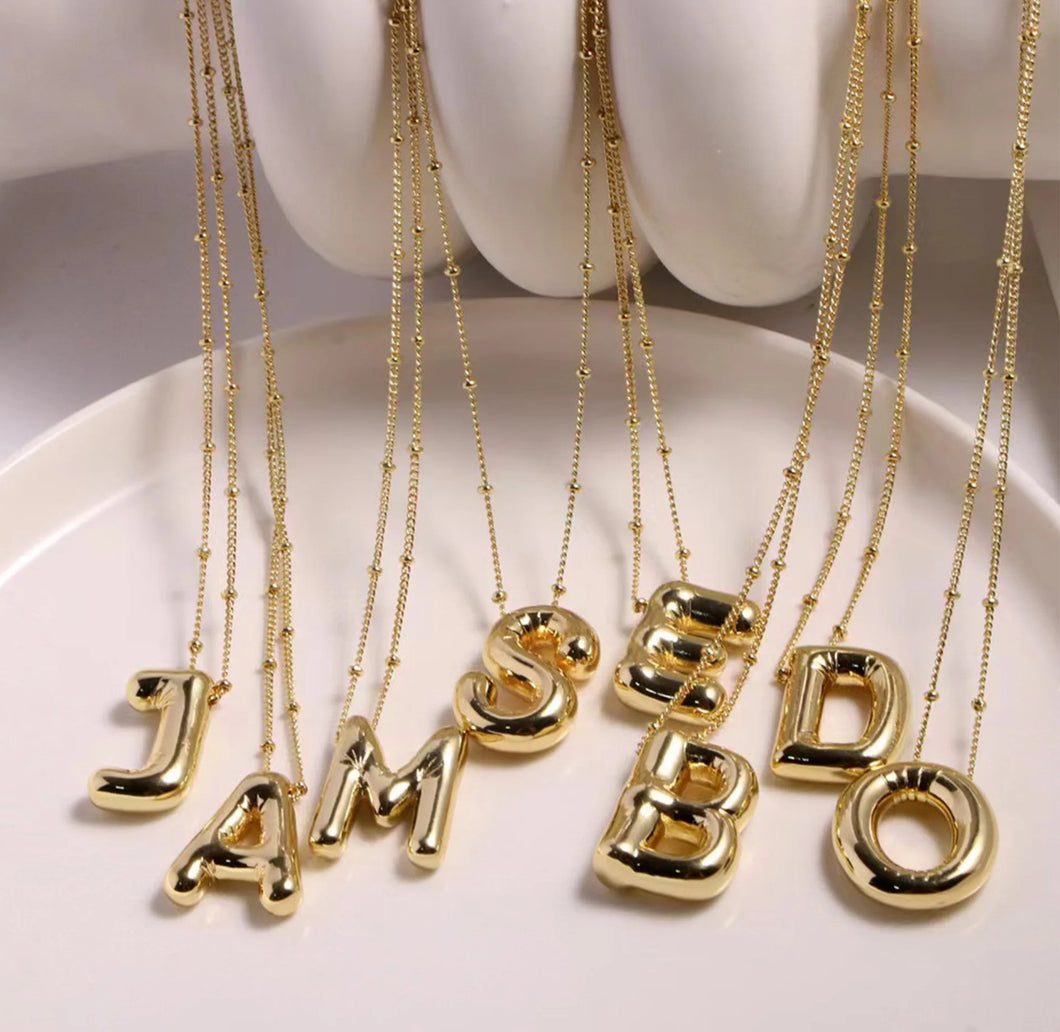 Bubble Letter Necklace