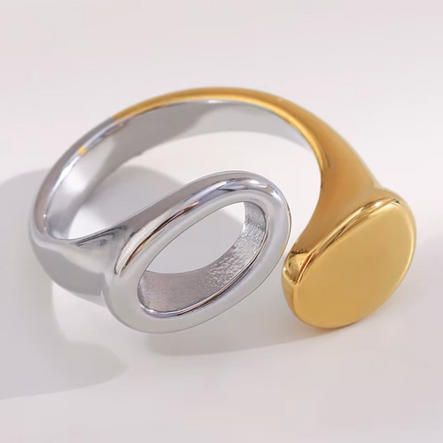 Two Tone Treasure ring