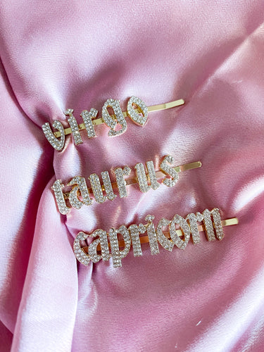 Zodiac Sign Hair Pins